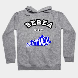 🌄 Berea Kentucky Strong, Bluegrass State Map, 1890, City Pride Hoodie